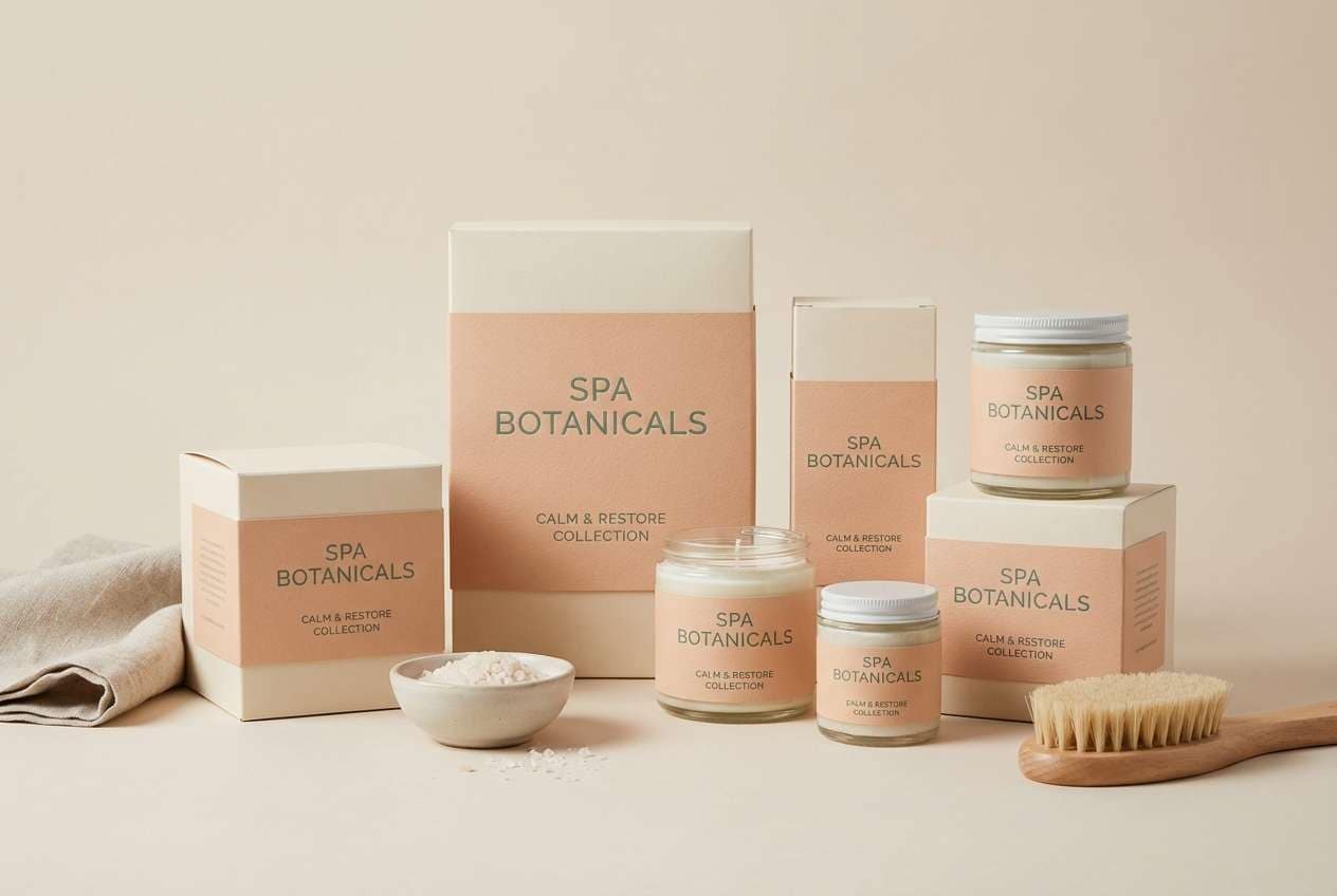 spa gift set packaging