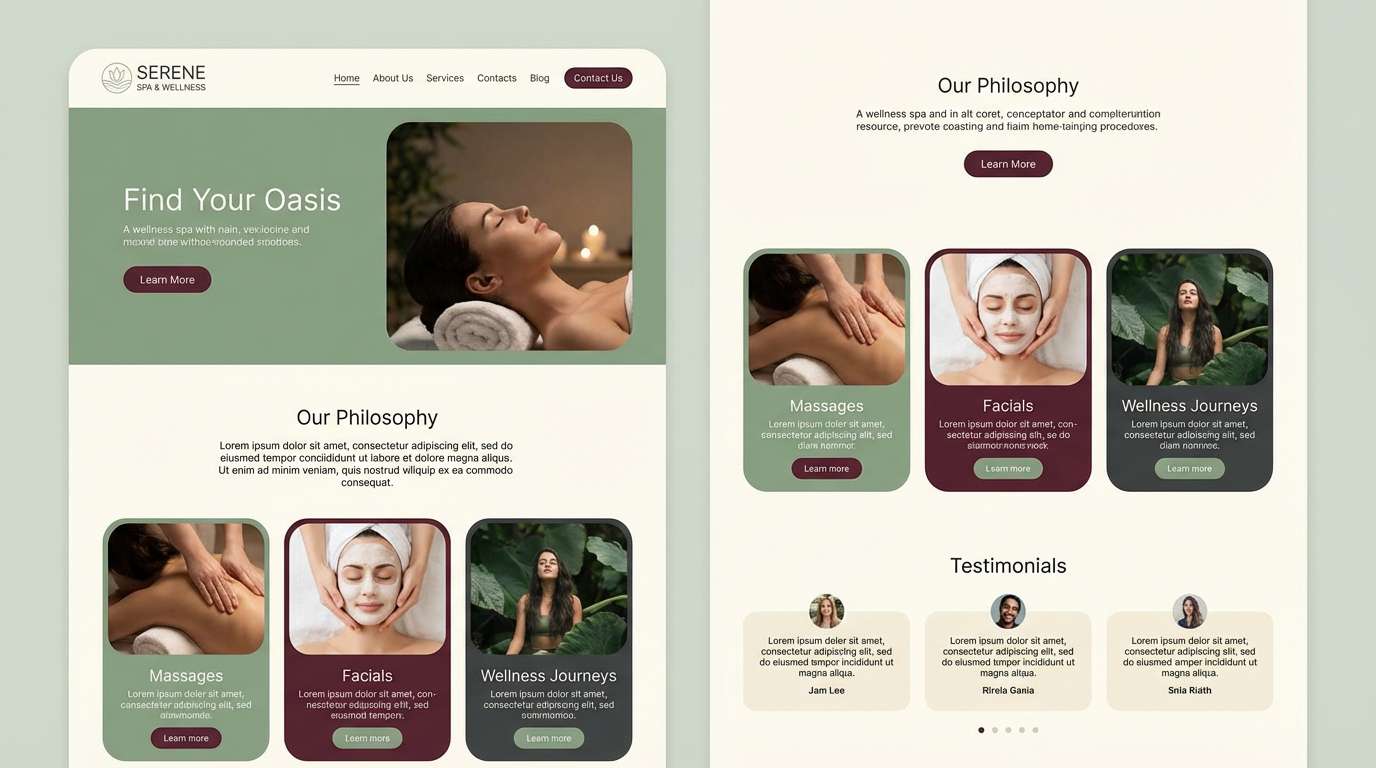 spa website ui