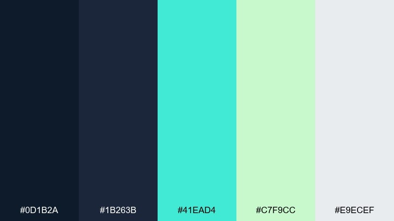space invader mint retro gaming color palette with hex codes
