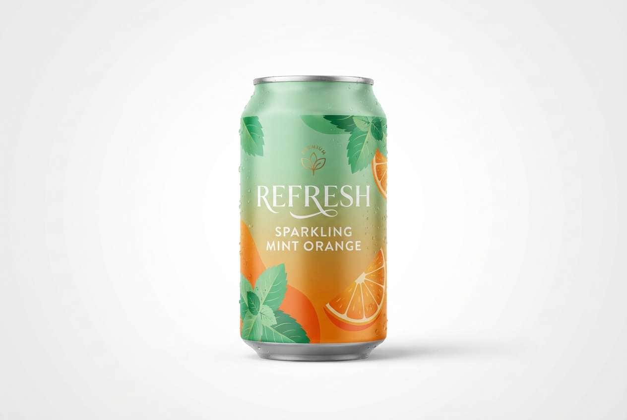 sparkling can packaging