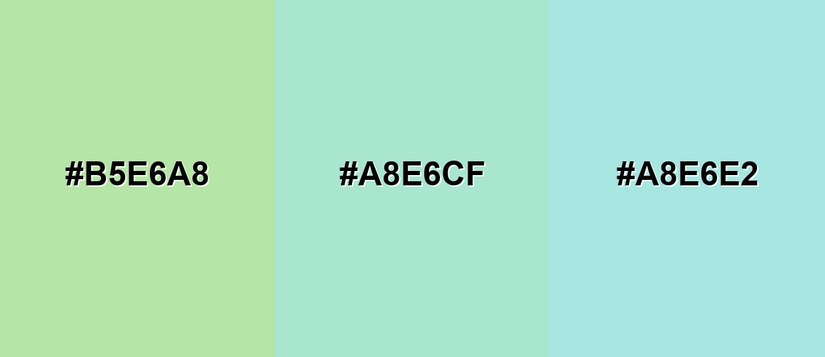 analogous color for spearmint-color