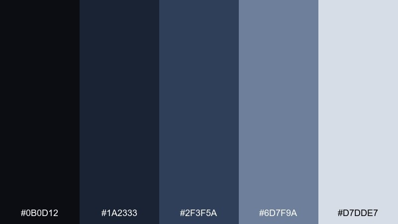 spectral blue smoke haunted mansion color palette with hex codes