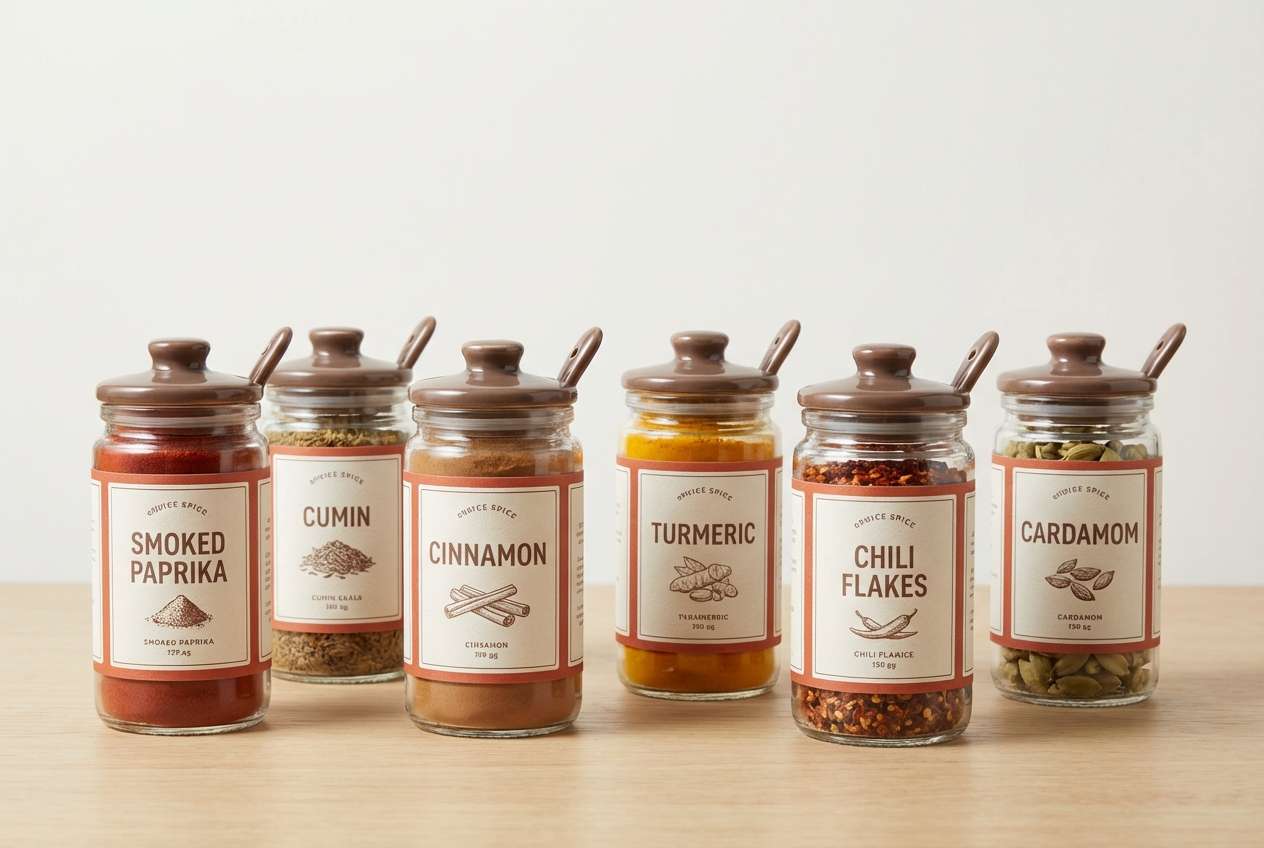 spice jar labels