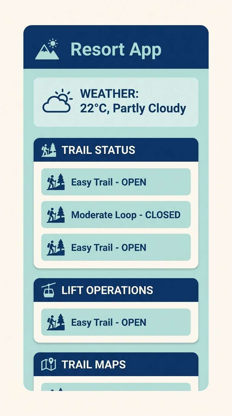 trail status app ui