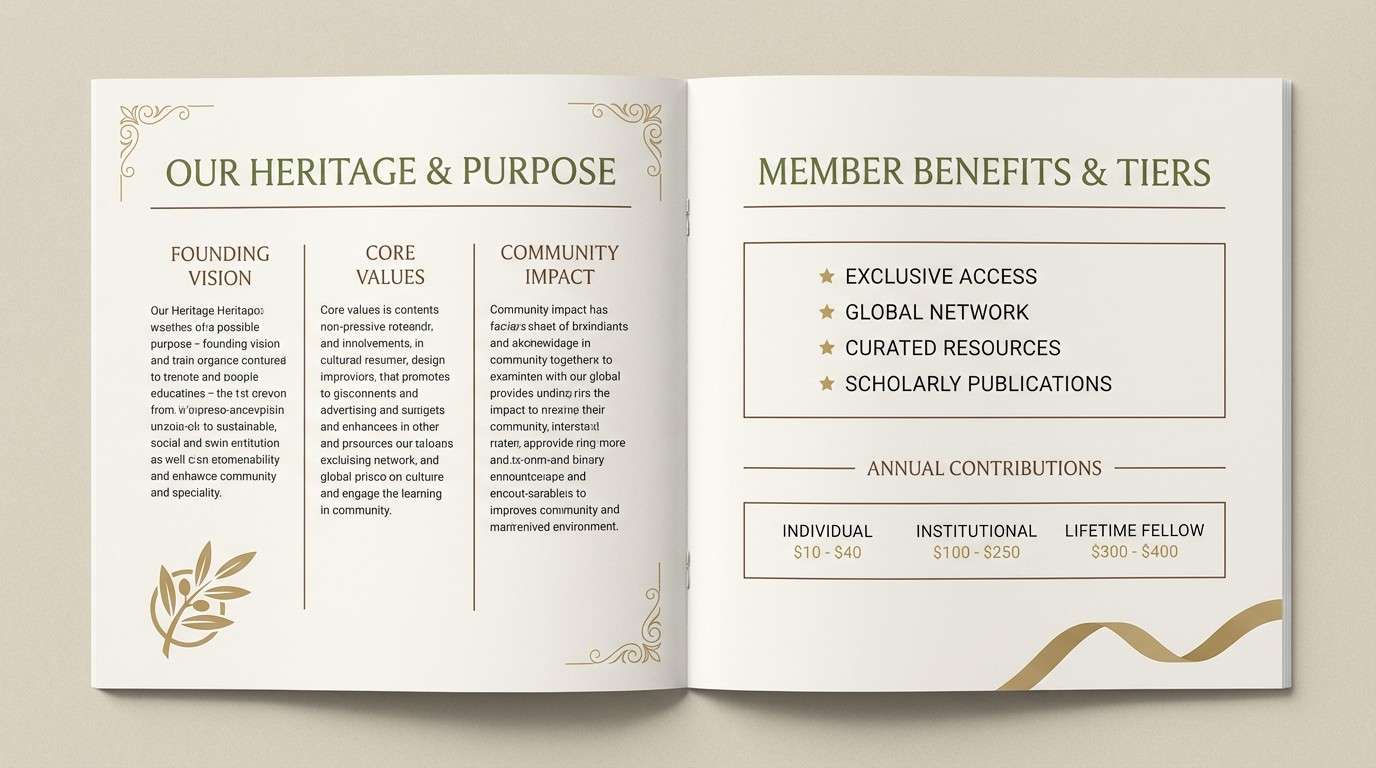 membership brochure spread