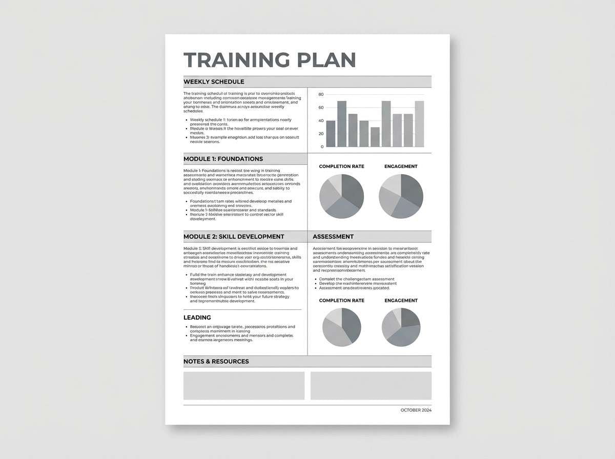 training plan layout