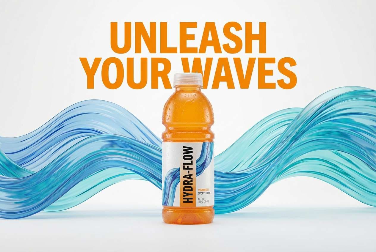sports drink product ad