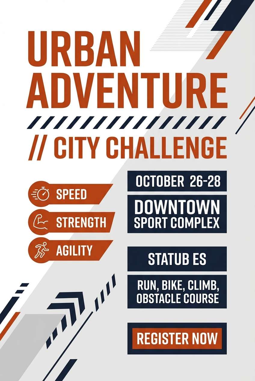 bold sports event flyer