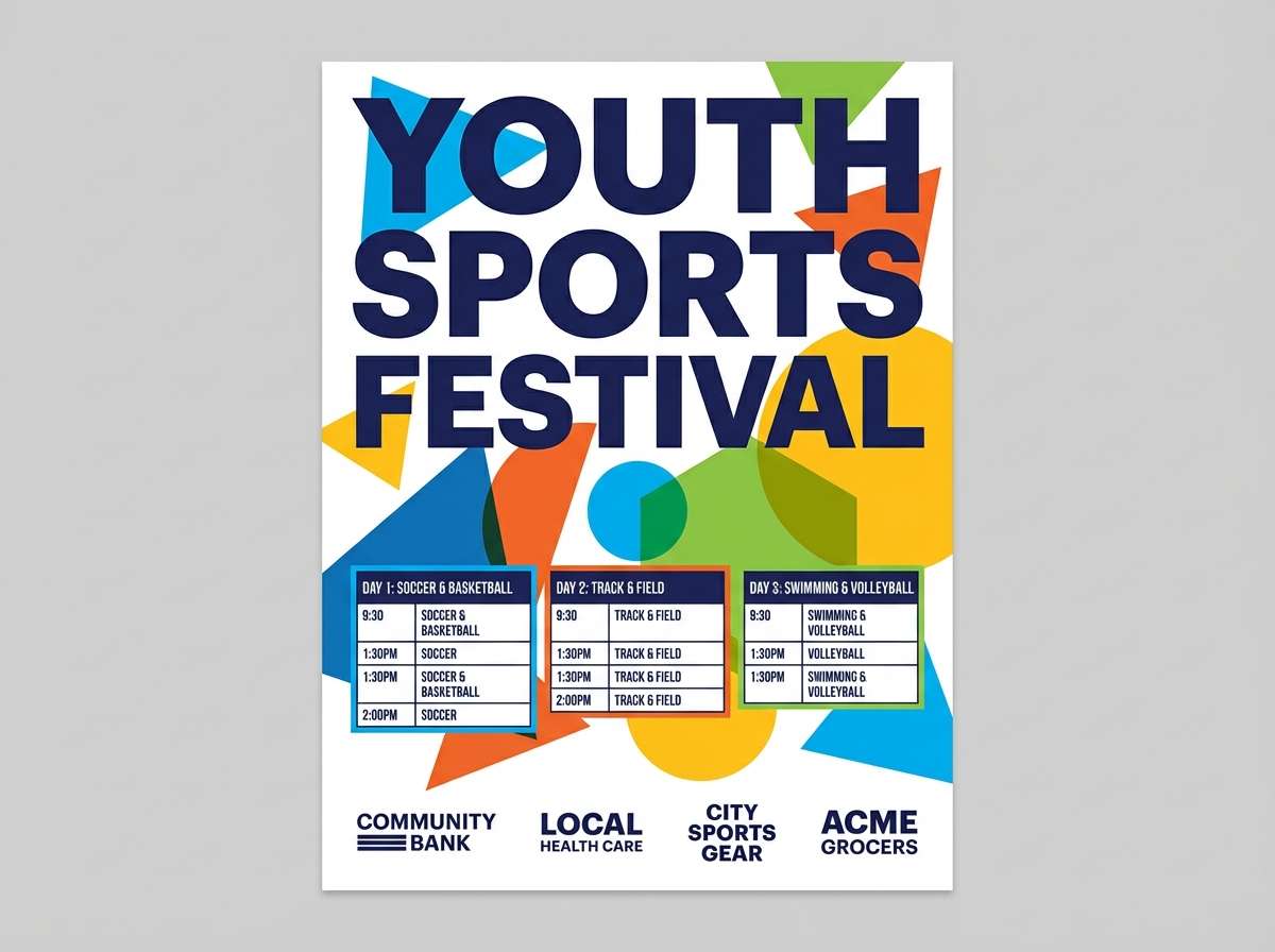 sports promo poster