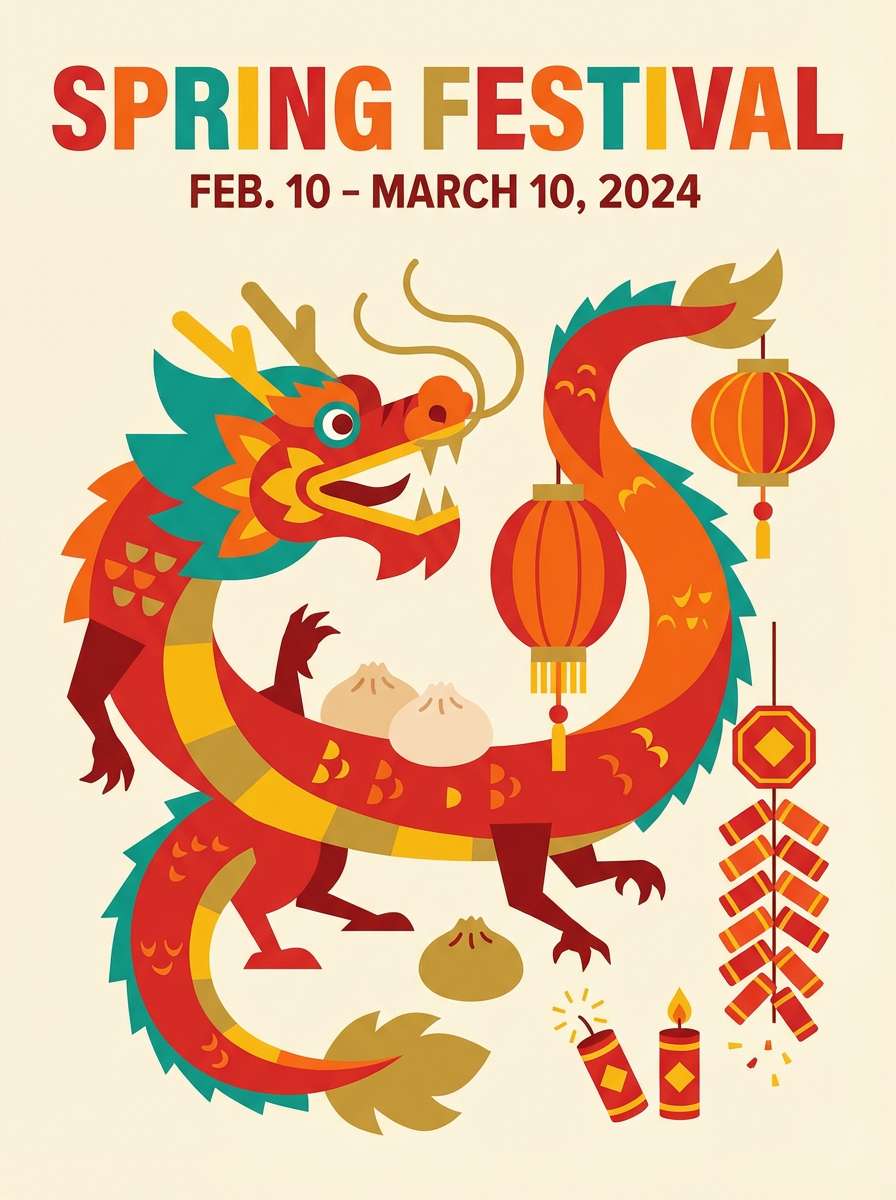 spring picnic event poster