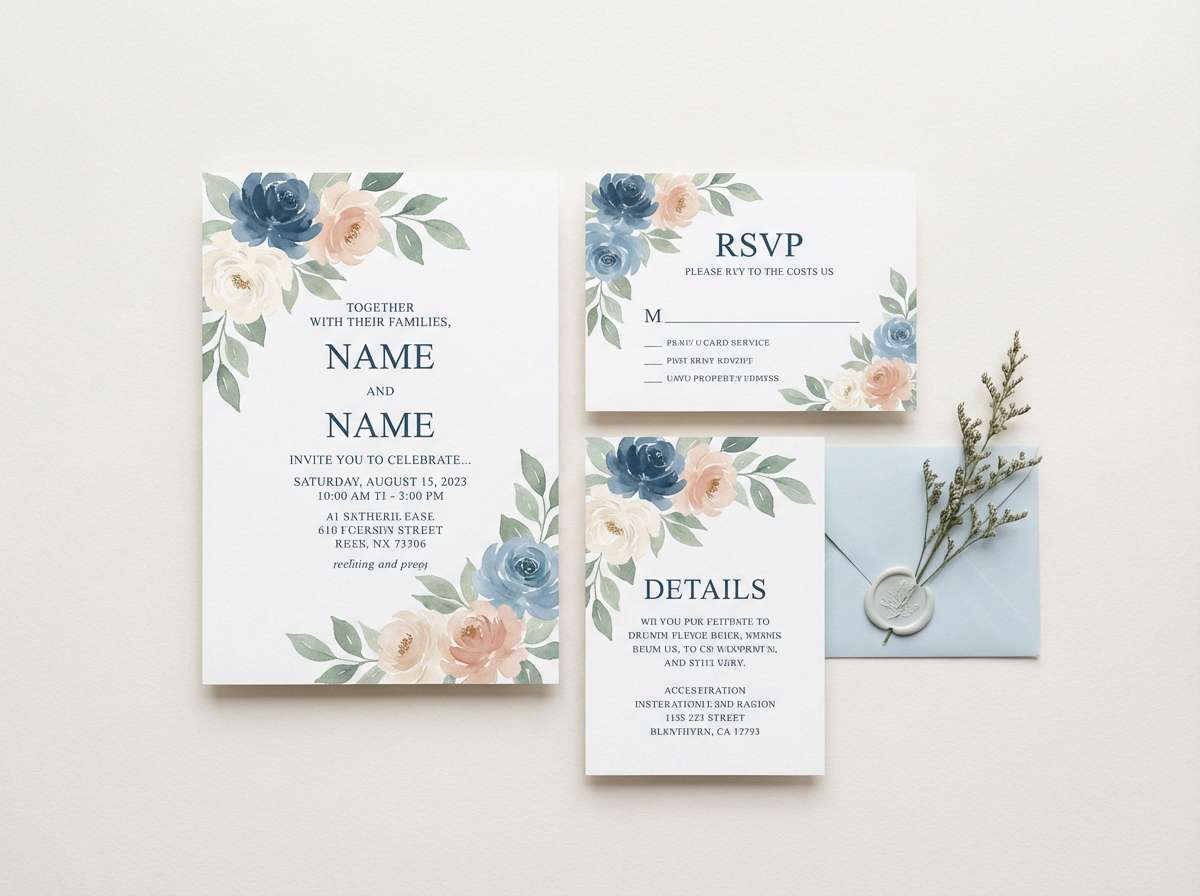 spring wedding invites