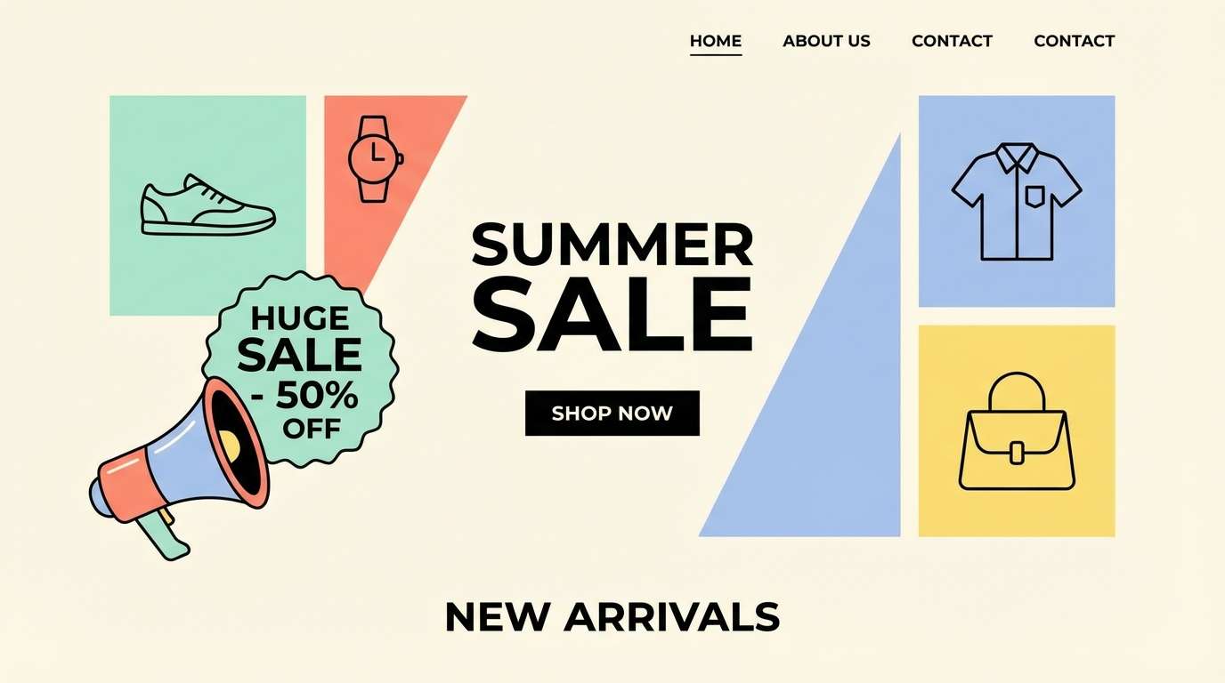 ecommerce homepage banner