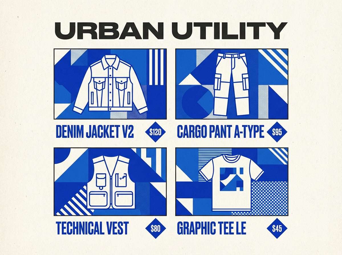 streetwear lookbook layout