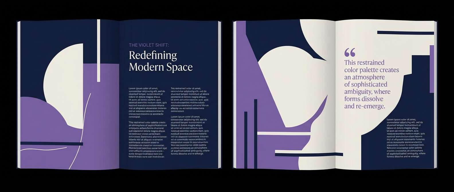 modern magazine spread