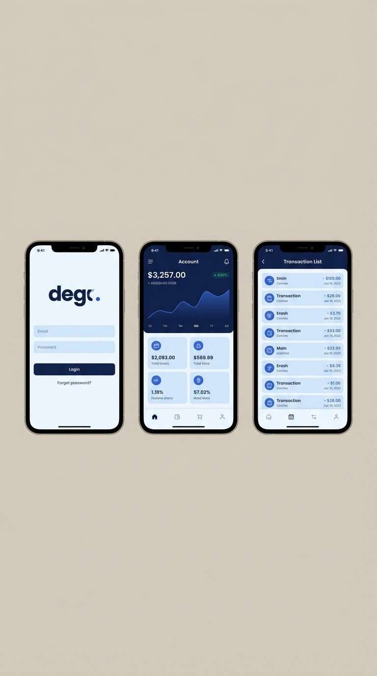 fintech app ui