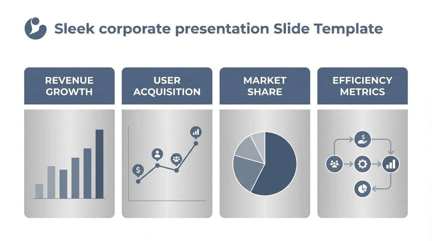 clean corporate slide design