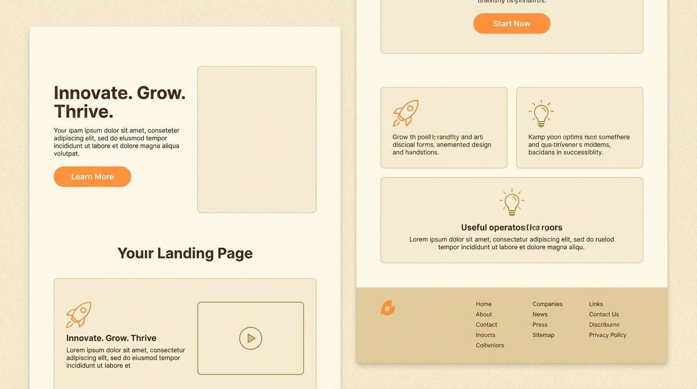 startup landing page