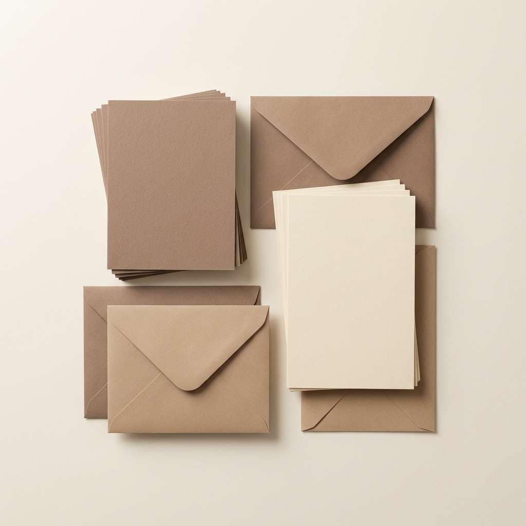 stationery set flatlay