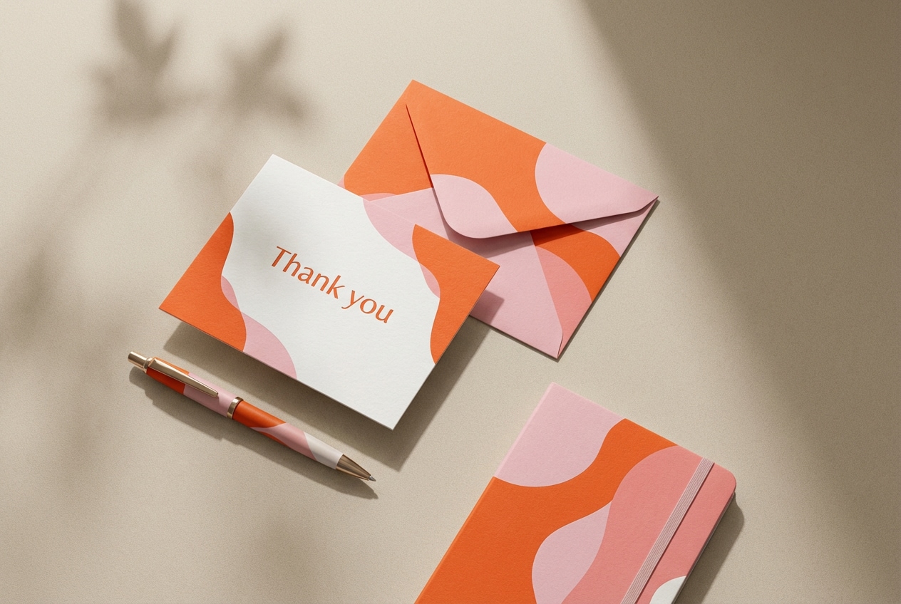 stationery set mockup