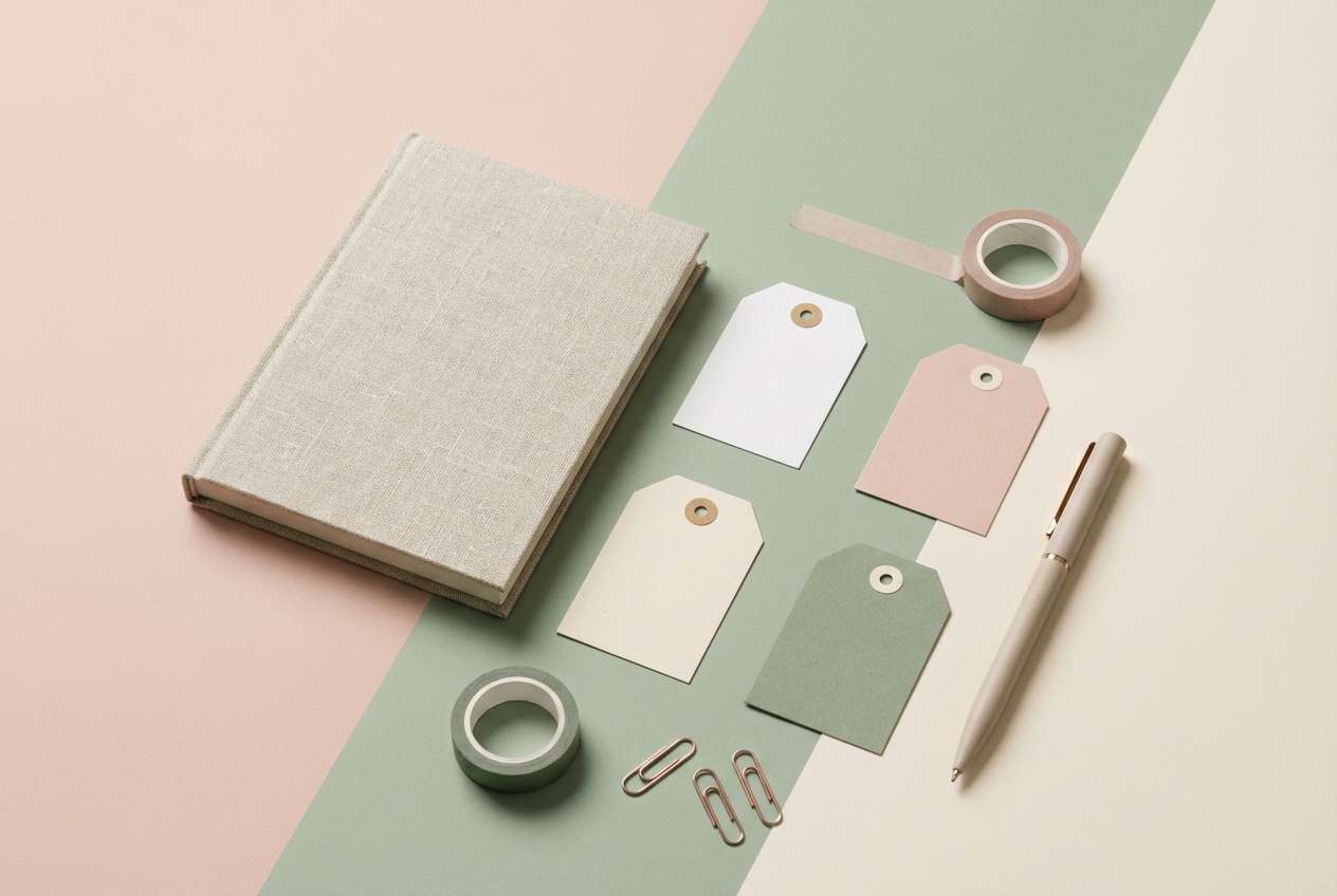 stationery set studio shot