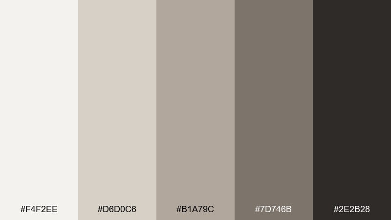 steel and sand color palette with hex codes