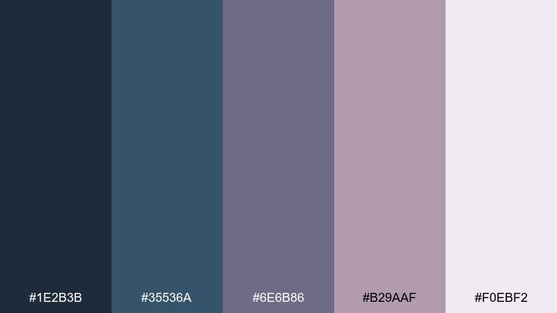 steel blue mauve balance blue mauve color palette with hex codes