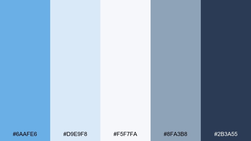 steel blue office color palette with hex codes