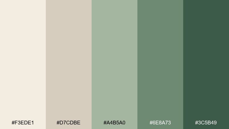 stoneleaf minimal color palette with hex codes
