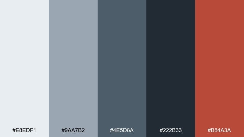 storm pass mountain color palette with hex codes