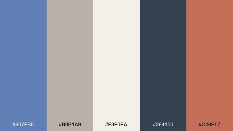 stormy ceramic glaucous color palette with hex codes