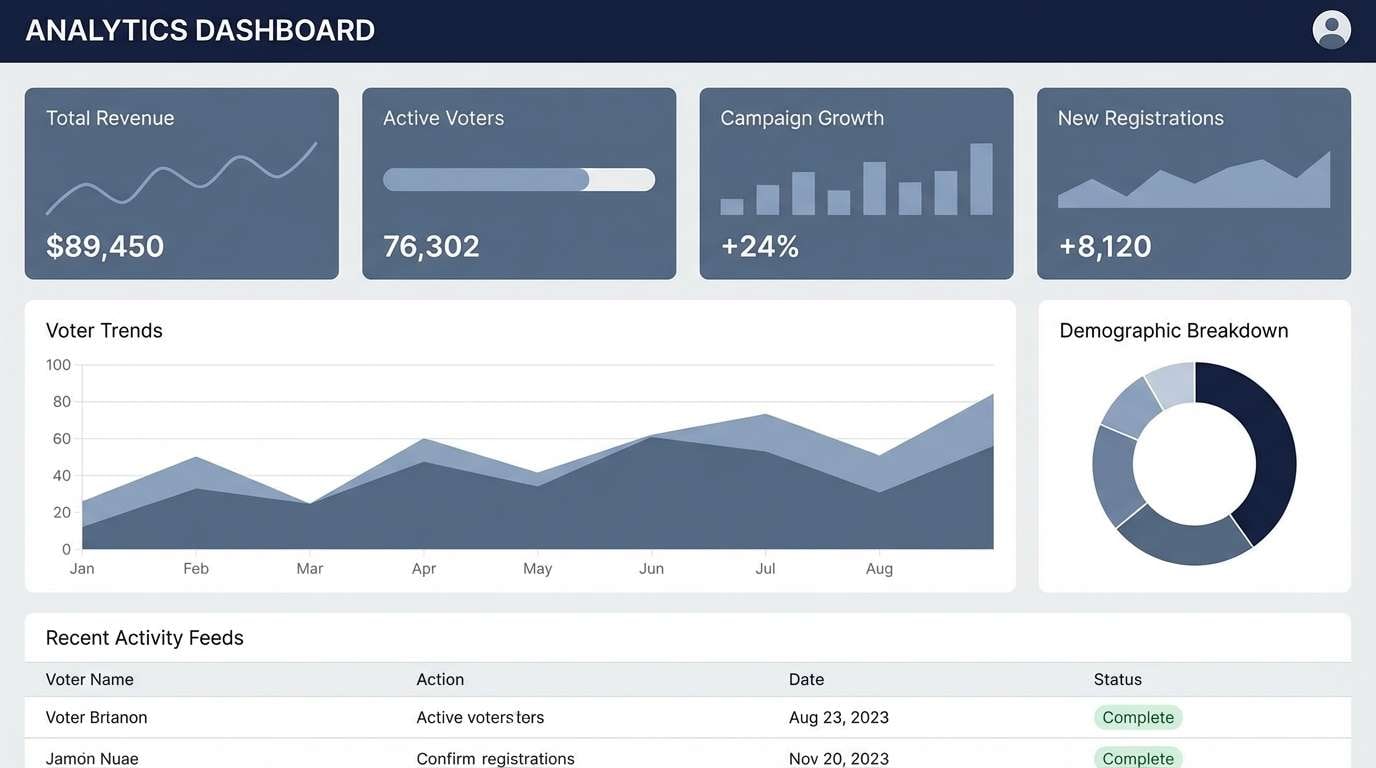 slate analytics dashboard ui