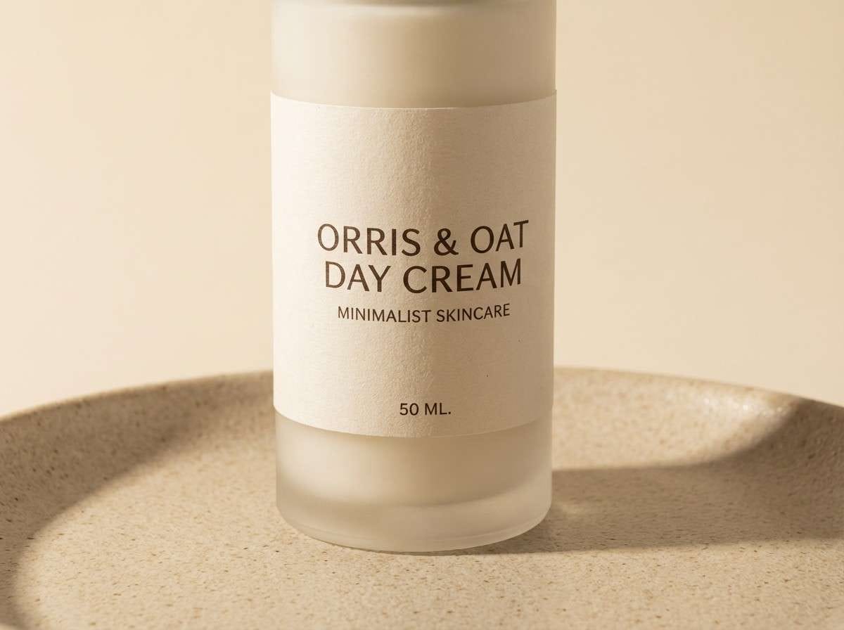 skincare bottle studio shot