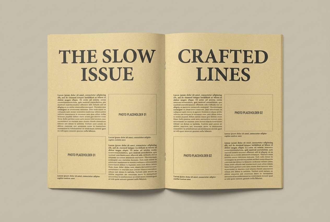 editorial spread layout