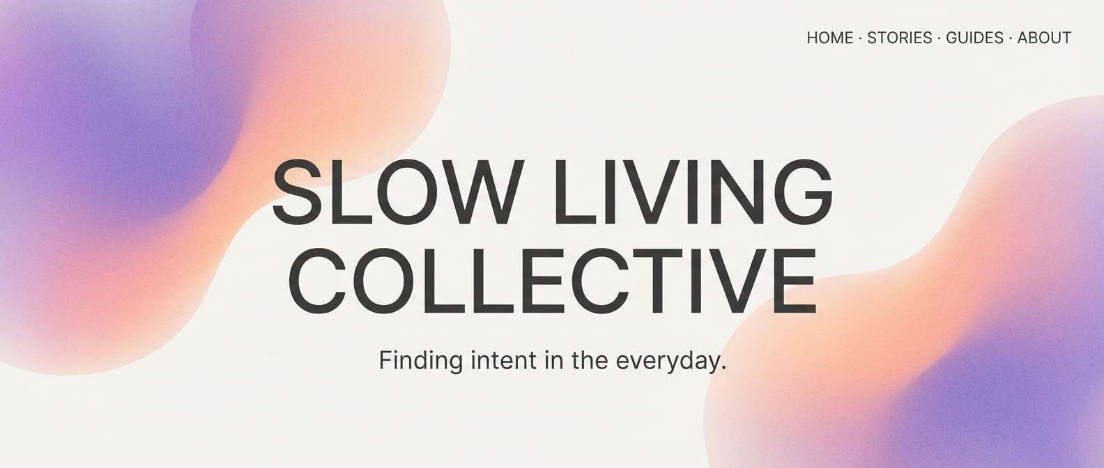 lifestyle header violet peach