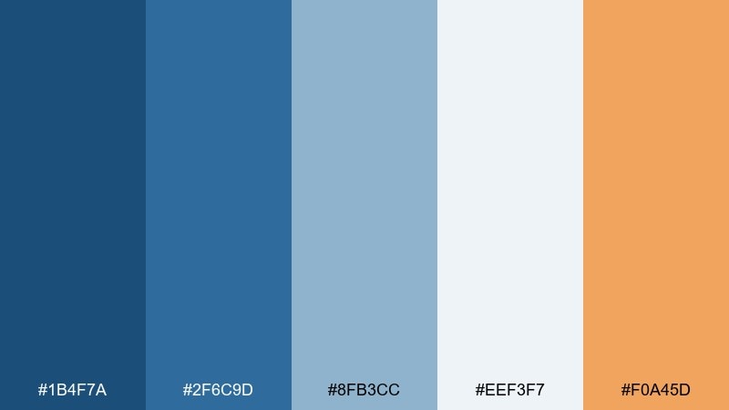 studio blueprint french blue color palette with hex codes