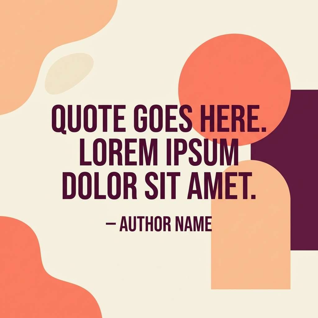 sunset quote post template