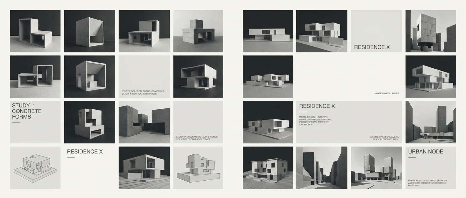 architecture portfolio layout