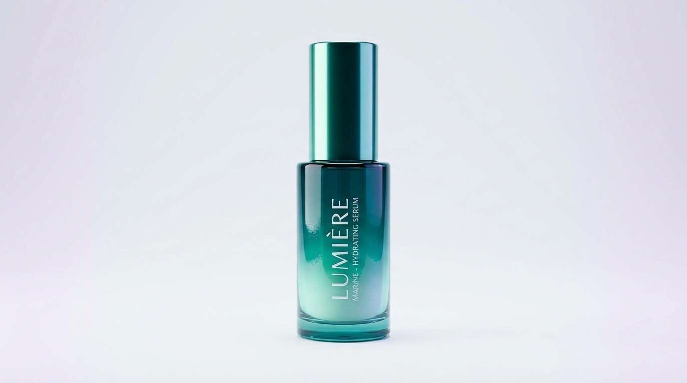 skincare bottle ad shot