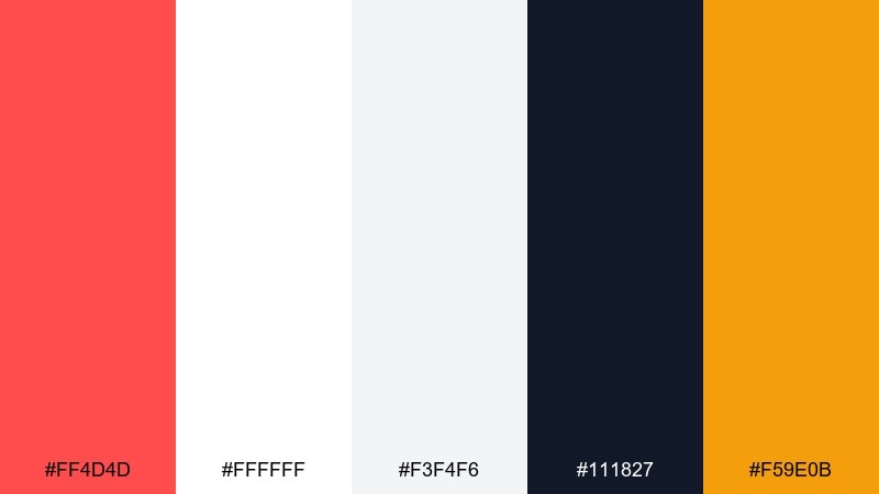 studio minimal tomato color palette with hex codes