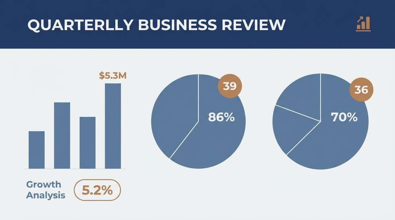 navy presentation slide design