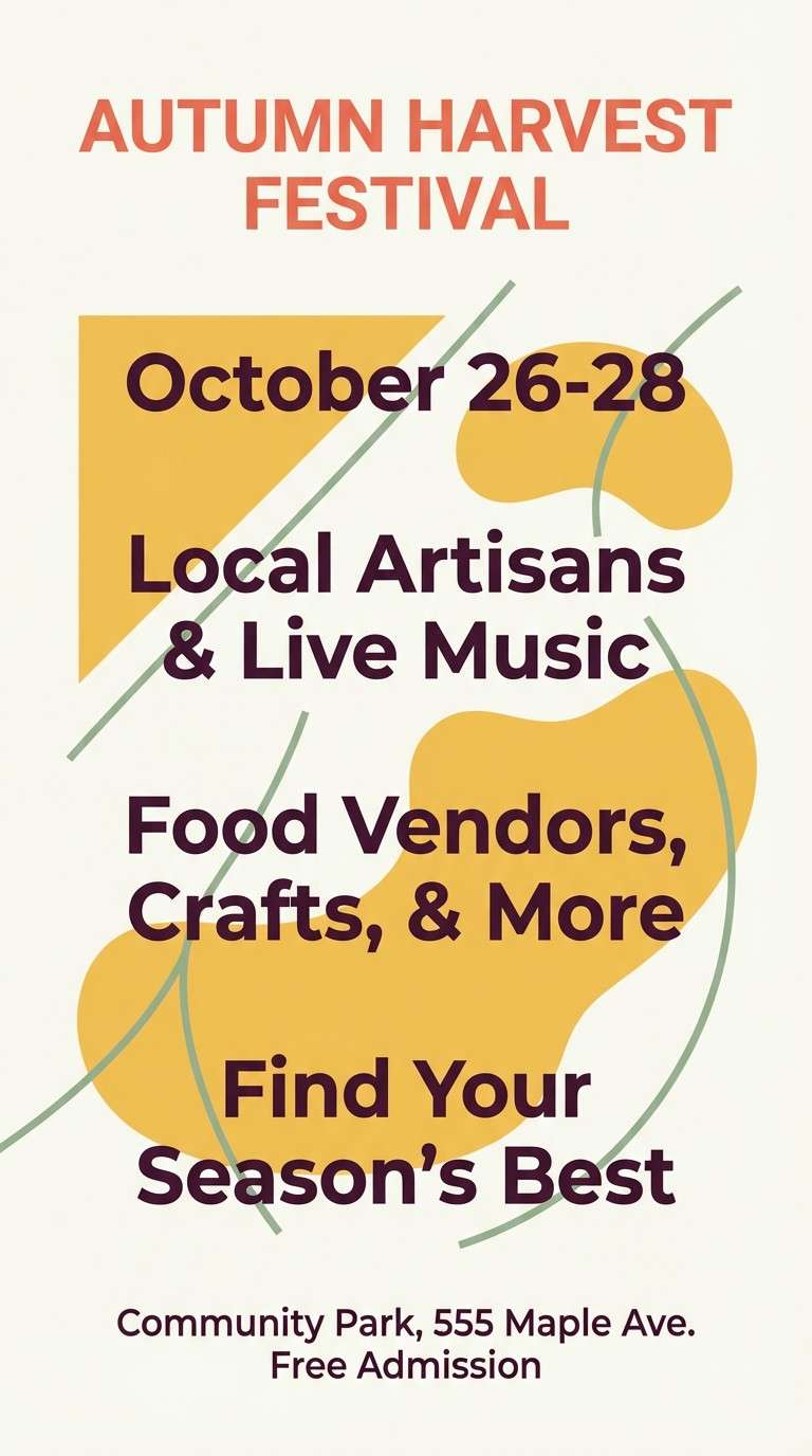 warm sunset poster design