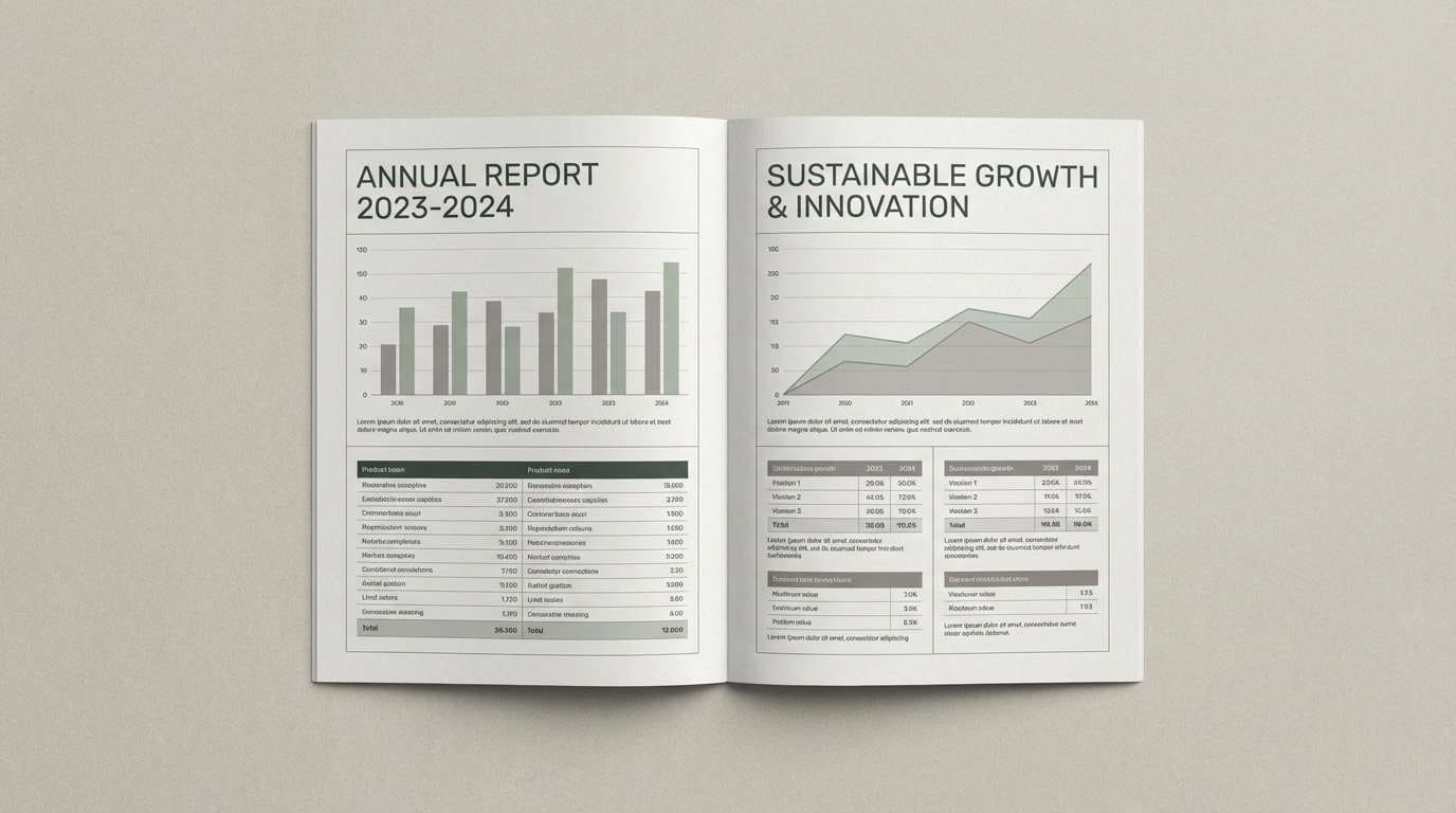 corporate report layout