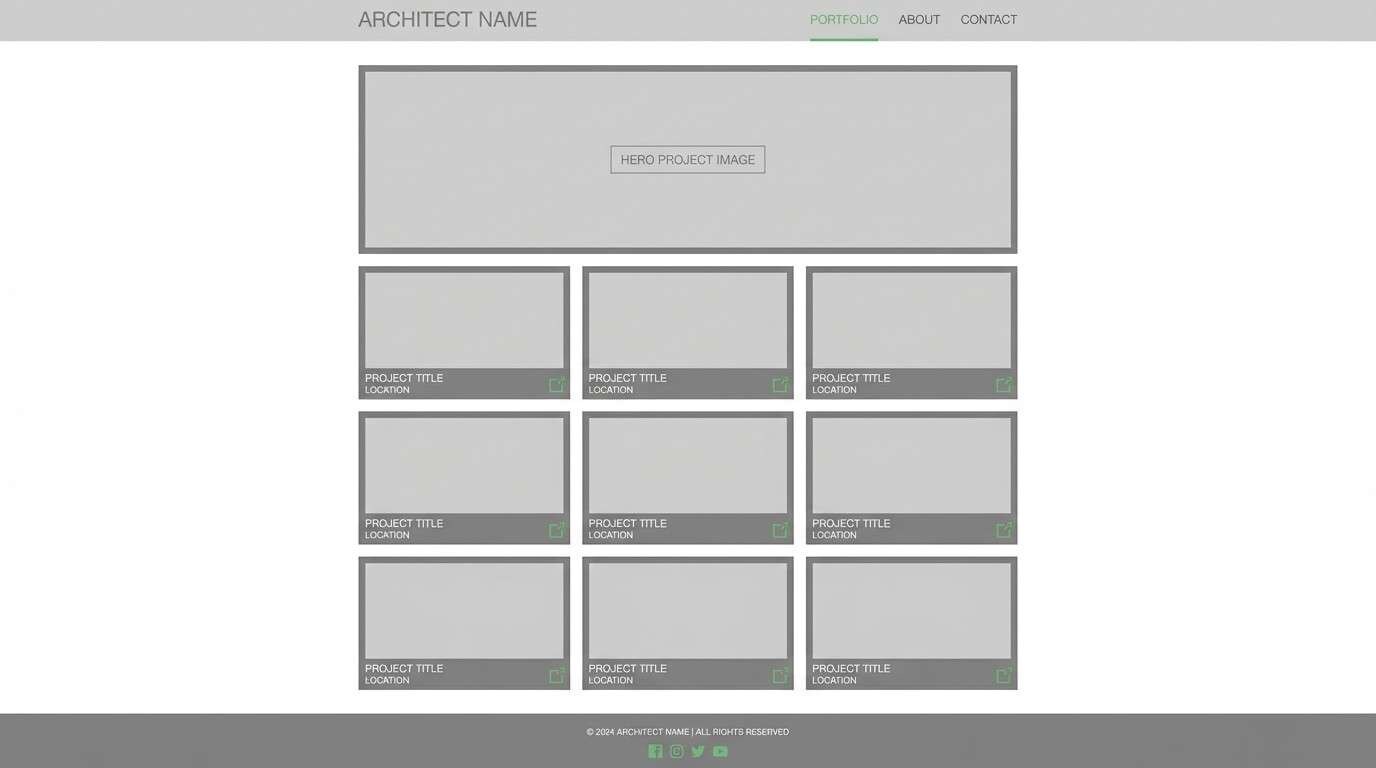 architecture portfolio ui