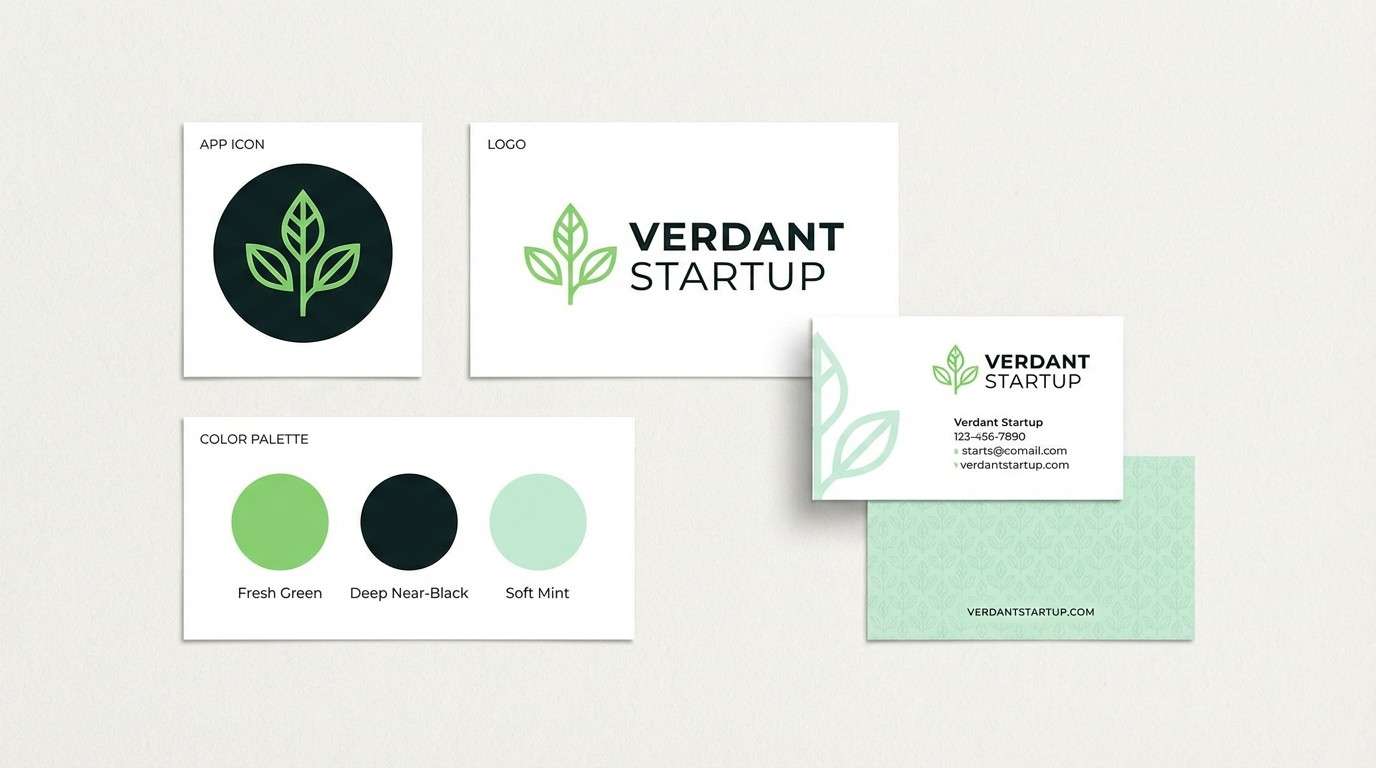 startup branding board