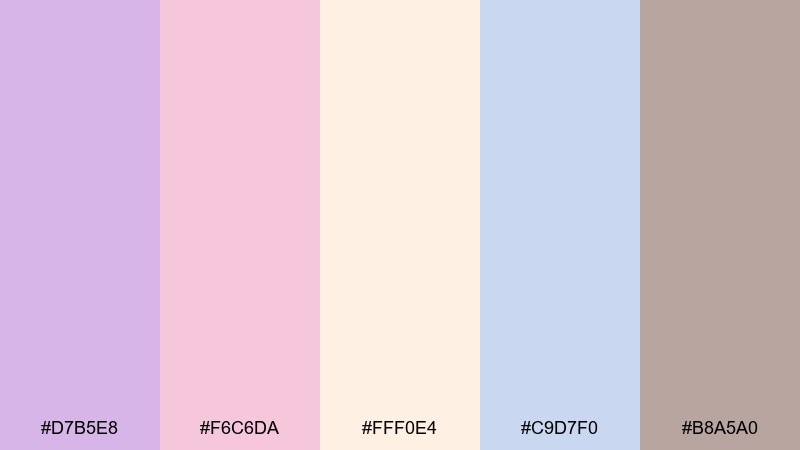 sugarplum opera rococo color palette with hex codes