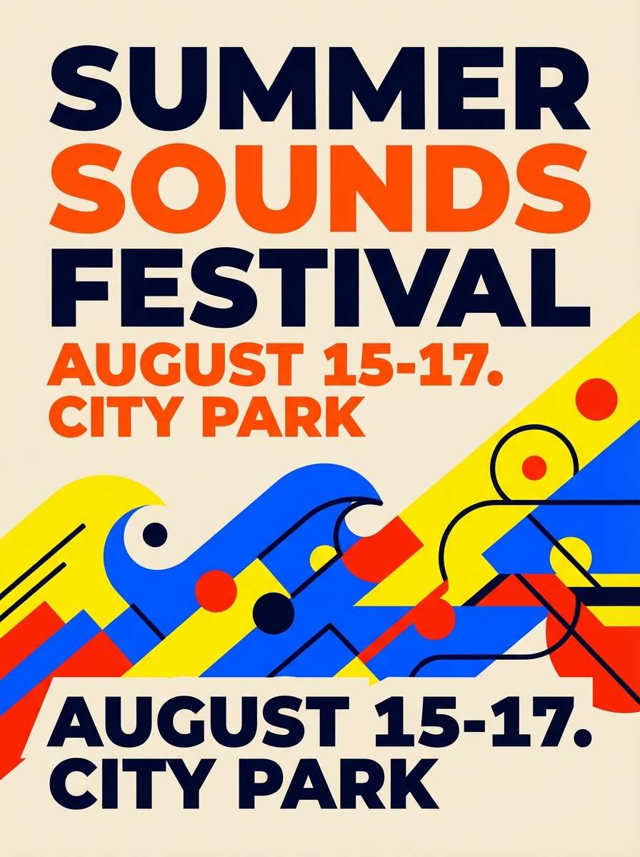 summer festival flyer