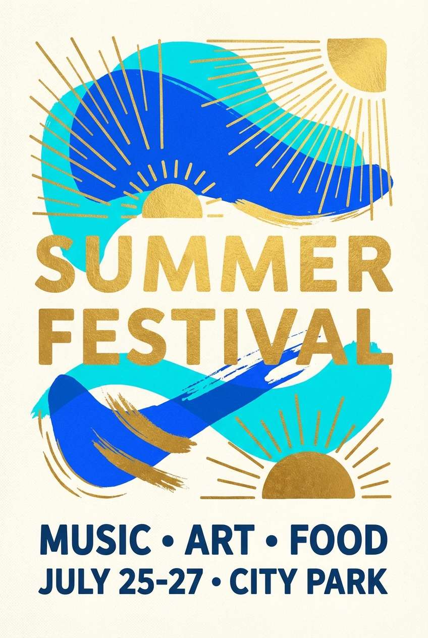 summer festival poster