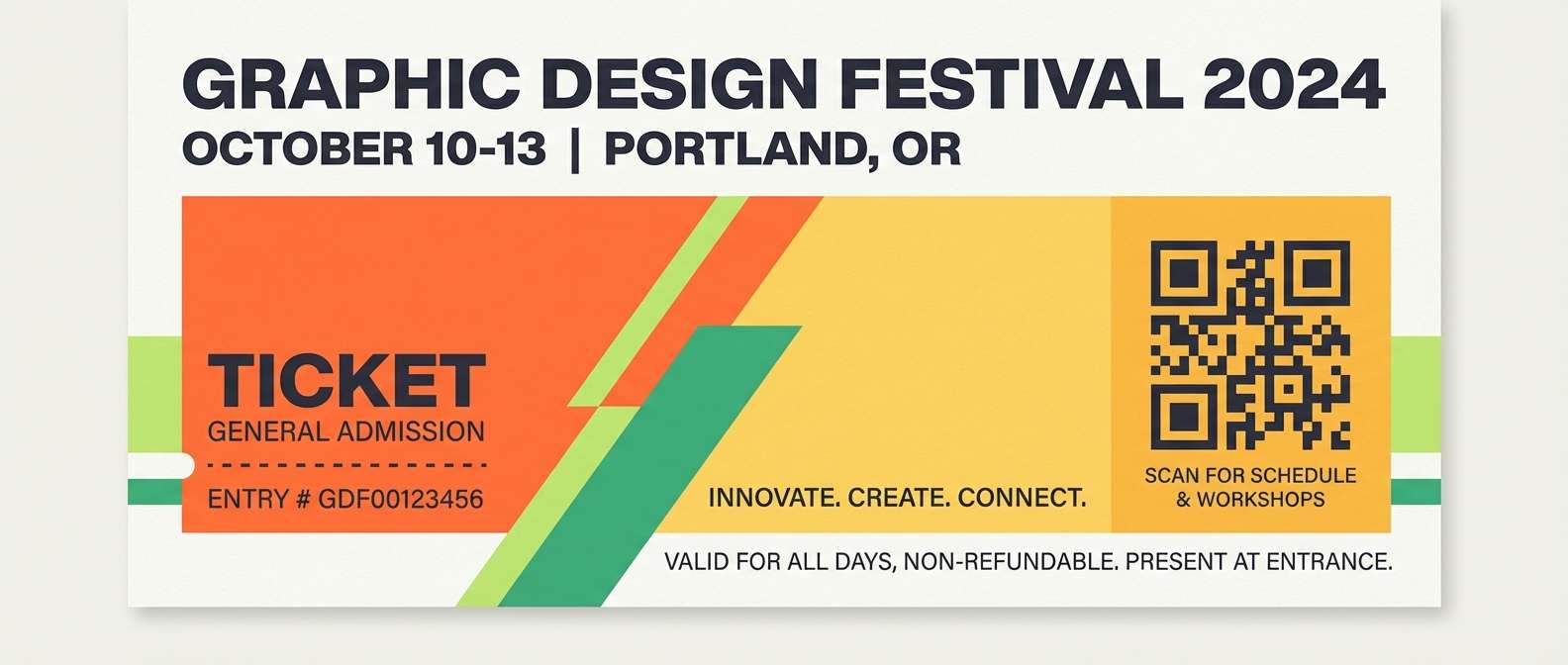 festival ticket design