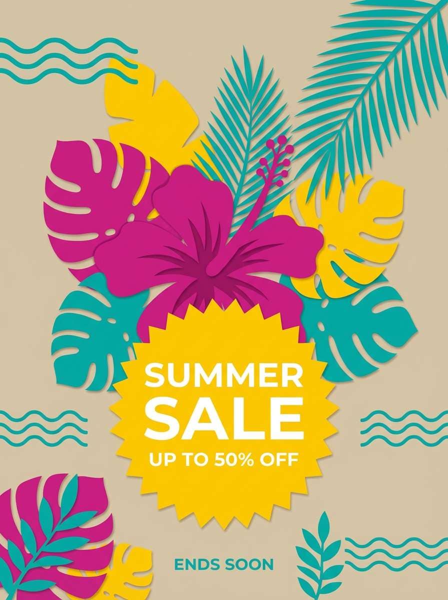 summer sale poster