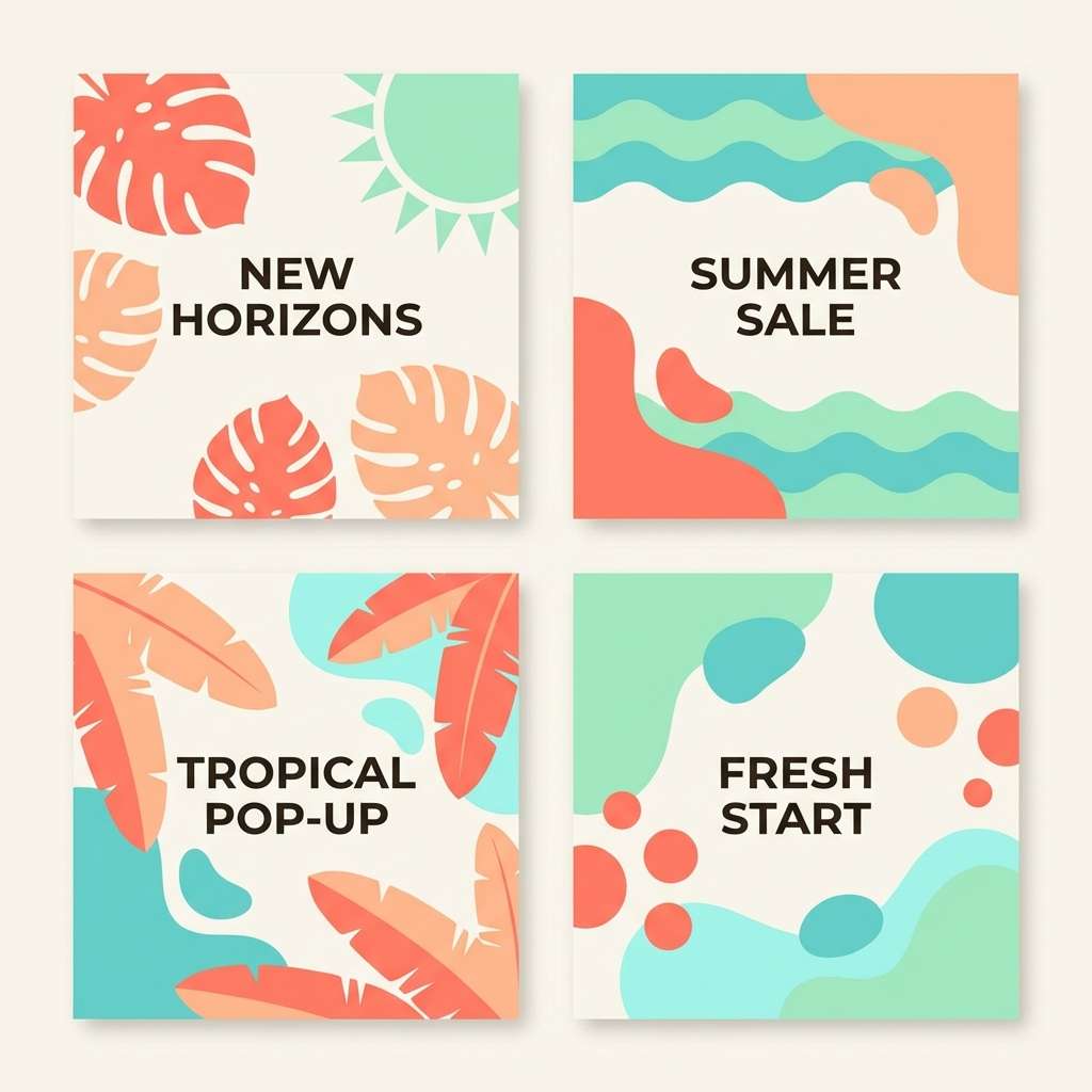 summer social templates